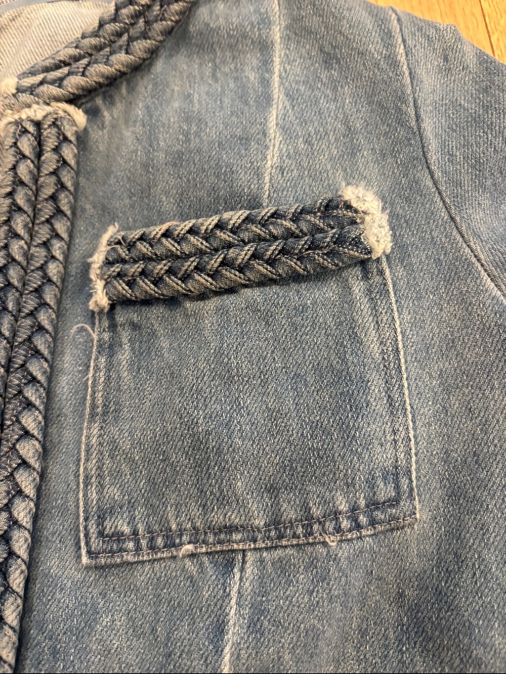 Cropped Denim Jacket - Picture 5 of 10